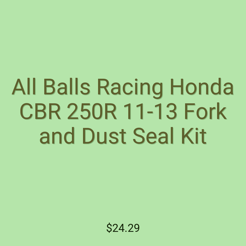 All Balls Racing Honda CBR 250R 11-13 Fork and Dust Seal Kit
