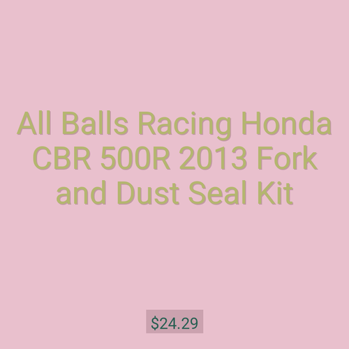 All Balls Racing Honda CBR 500R 2013 Fork and Dust Seal Kit