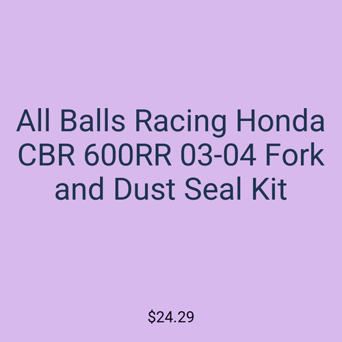 All Balls Racing Honda CBR 600RR 03-04 Fork and Dust Seal Kit