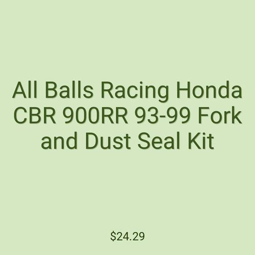 All Balls Racing Honda CBR 900RR 93-99 Fork and Dust Seal Kit