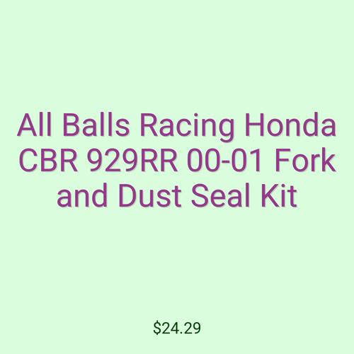 All Balls Racing Honda CBR 929RR 00-01 Fork and Dust Seal Kit