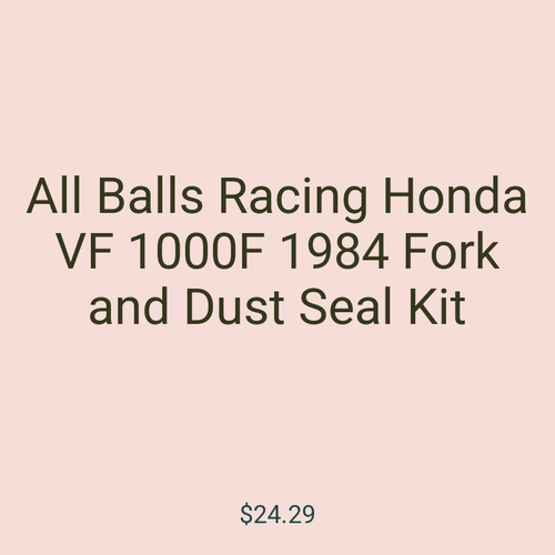 All Balls Racing Honda VF 1000F 1984 Fork and Dust Seal Kit