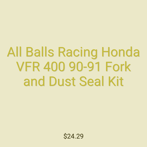 All Balls Racing Honda VFR 400 90-91 Fork and Dust Seal Kit