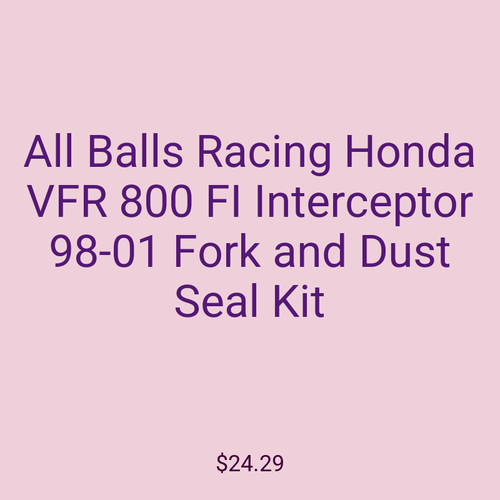 All Balls Racing Honda VFR 800 FI Interceptor 98-01 Fork and Dust Seal Kit