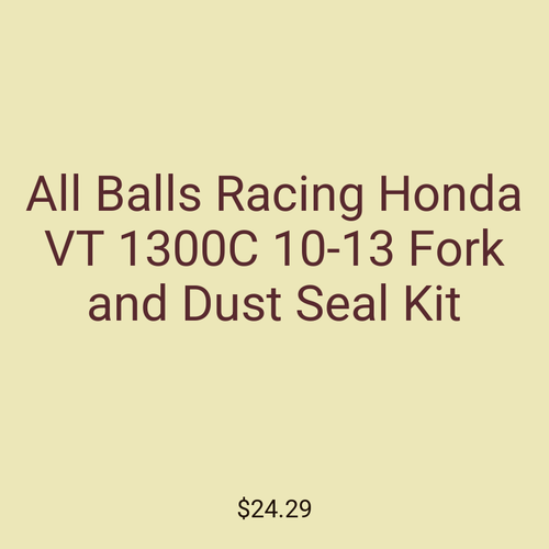 All Balls Racing Honda VT 1300C 10-13 Fork and Dust Seal Kit