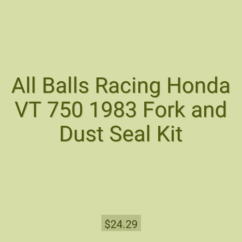 All Balls Racing Honda VT 750 1983 Fork and Dust Seal Kit
