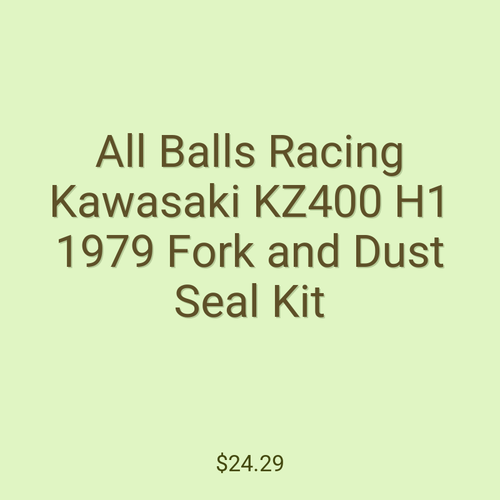 All Balls Racing Kawasaki KZ400 H1 1979 Fork and Dust Seal Kit
