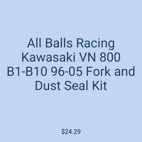 All Balls Racing Kawasaki VN 800 B1-B10 96-05 Fork and Dust Seal Kit