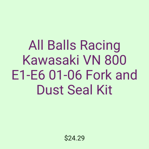 All Balls Racing Kawasaki VN 800 E1-E6 01-06 Fork and Dust Seal Kit