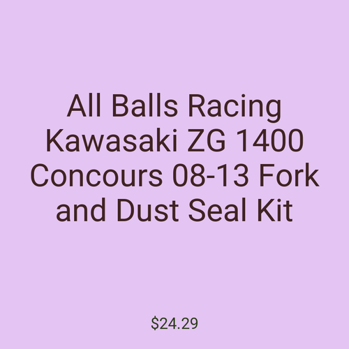 All Balls Racing Kawasaki ZG 1400 Concours 08-13 Fork and Dust Seal Kit