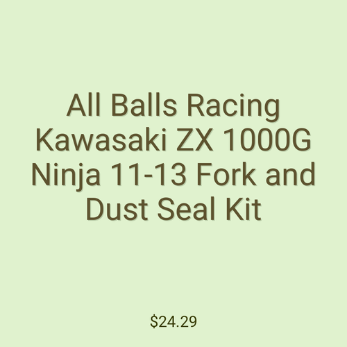 All Balls Racing Kawasaki ZX 1000G Ninja 11-13 Fork and Dust Seal Kit