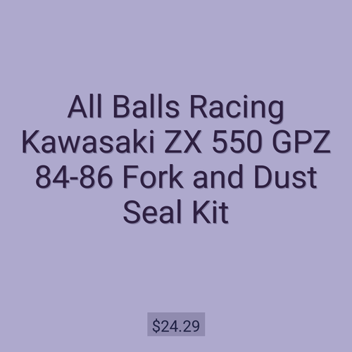 All Balls Racing Kawasaki ZX 550 GPZ 84-86 Fork and Dust Seal Kit