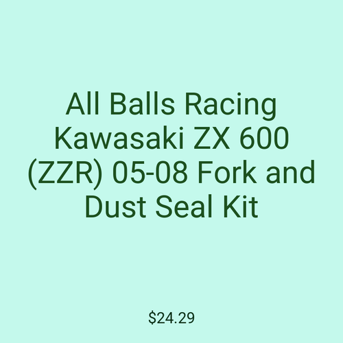 All Balls Racing Kawasaki ZX 600 (ZZR) 05-08 Fork and Dust Seal Kit