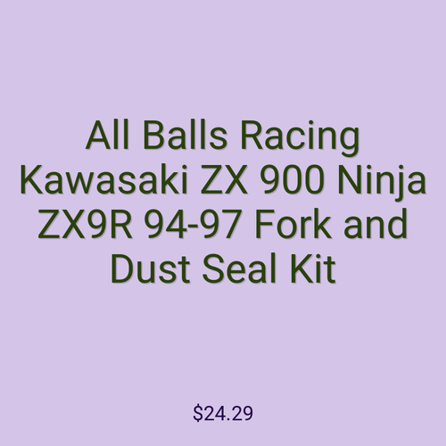 All Balls Racing Kawasaki ZX 900 Ninja ZX9R 94-97 Fork and Dust Seal Kit