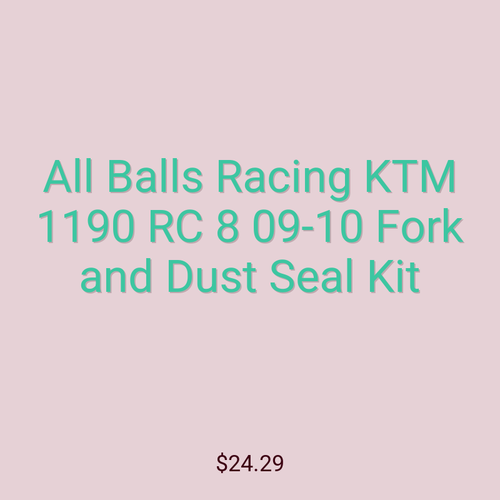 All Balls Racing KTM 1190 RC 8 09-10 Fork and Dust Seal Kit