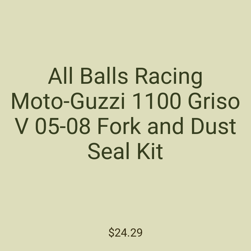 All Balls Racing Moto-Guzzi 1100 Griso V 05-08 Fork and Dust Seal Kit
