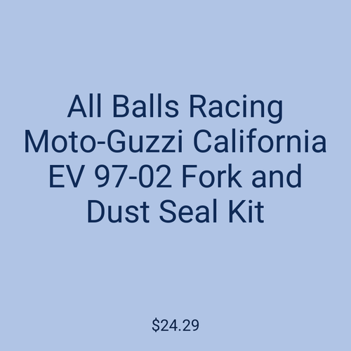 All Balls Racing Moto-Guzzi California EV 97-02 Fork and Dust Seal Kit