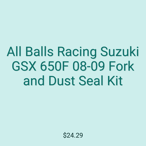 All Balls Racing Suzuki GSX 650F 08-09 Fork and Dust Seal Kit