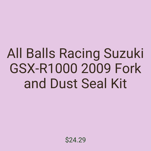 All Balls Racing Suzuki GSX-R1000 2009 Fork and Dust Seal Kit