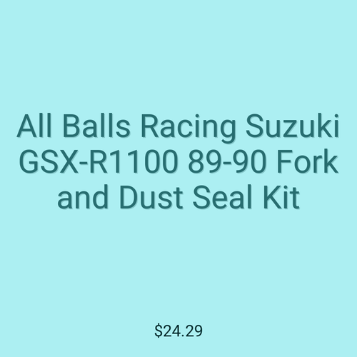 All Balls Racing Suzuki GSX-R1100 89-90 Fork and Dust Seal Kit