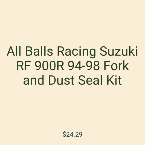 All Balls Racing Suzuki RF 900R 94-98 Fork and Dust Seal Kit