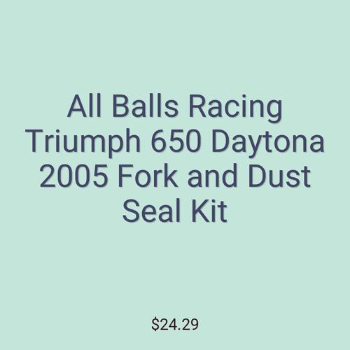 All Balls Racing Triumph 650 Daytona 2005 Fork and Dust Seal Kit