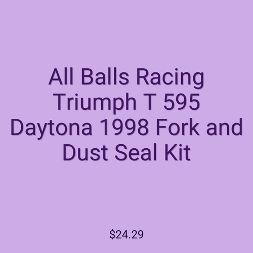 All Balls Racing Triumph T 595 Daytona 1998 Fork and Dust Seal Kit
