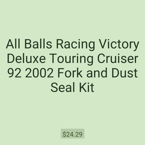 All Balls Racing Victory Deluxe Touring Cruiser 92 2002 Fork and Dust Seal Kit