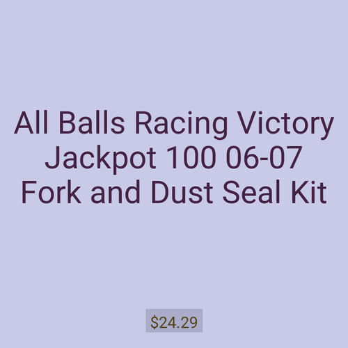 All Balls Racing Victory Jackpot 100 06-07 Fork and Dust Seal Kit