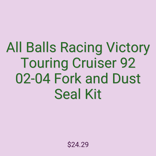 All Balls Racing Victory Touring Cruiser 92 02-04 Fork and Dust Seal Kit