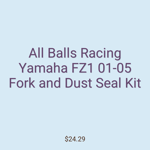 All Balls Racing Yamaha FZ1 01-05 Fork and Dust Seal Kit