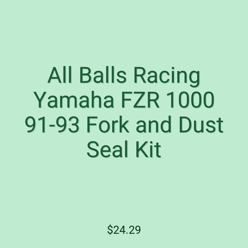 All Balls Racing Yamaha FZR 1000 91-93 Fork and Dust Seal Kit