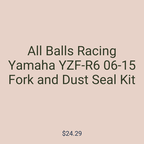 All Balls Racing Yamaha YZF-R6 06-15 Fork and Dust Seal Kit