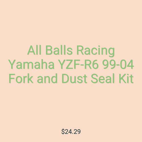 All Balls Racing Yamaha YZF-R6 99-04 Fork and Dust Seal Kit