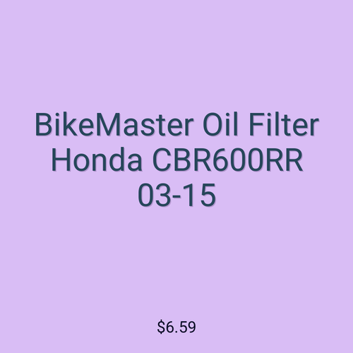 BikeMaster Oil Filter Honda CBR600RR 03-15