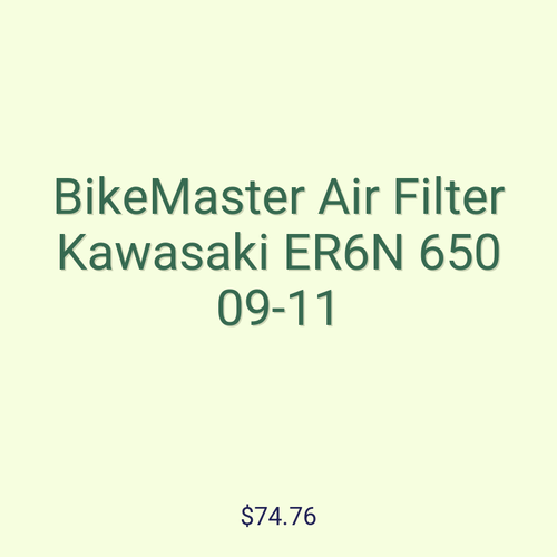BikeMaster Air Filter Kawasaki ER6N 650 09-11