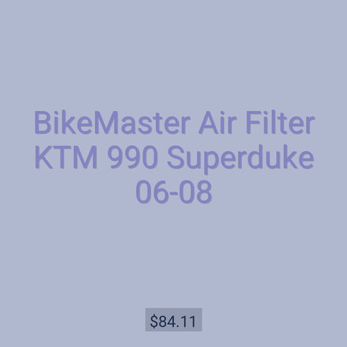 BikeMaster Air Filter KTM 990 Superduke 06-08