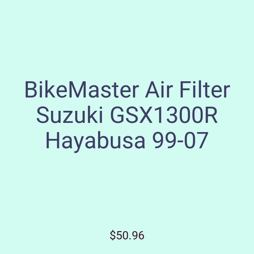 BikeMaster Air Filter Suzuki GSX1300R Hayabusa 99-07