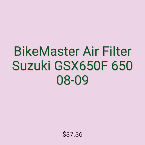 BikeMaster Air Filter Suzuki GSX650F 650 08-09