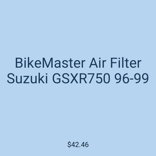 BikeMaster Air Filter Suzuki GSXR750 96-99
