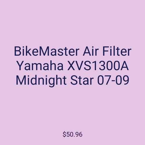 BikeMaster Air Filter Yamaha XVS1300A Midnight Star 07-09