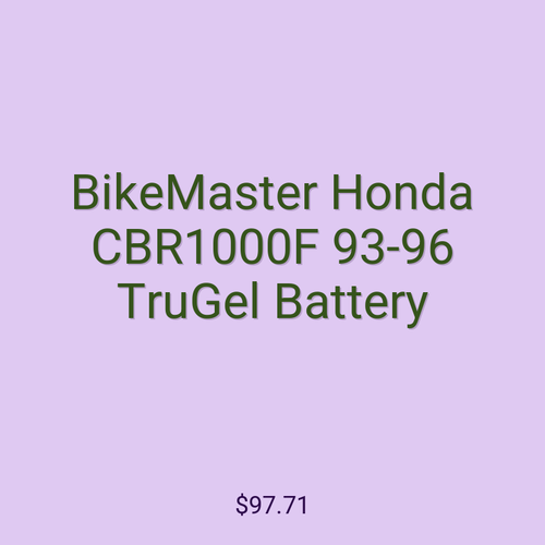 BikeMaster Honda CBR1000F 93-96 TruGel Battery