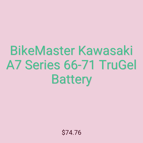 BikeMaster Kawasaki A7 Series 66-71 TruGel Battery