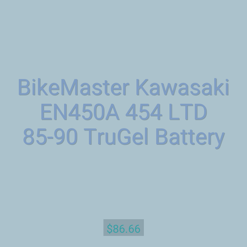 BikeMaster Kawasaki EN450A 454 LTD 85-90 TruGel Battery