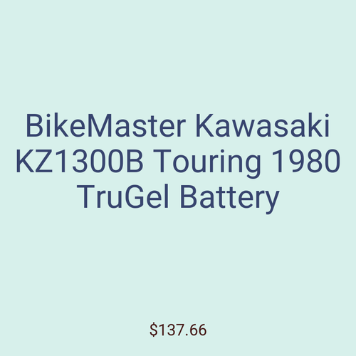 BikeMaster Kawasaki KZ1300B Touring 1980 TruGel Battery