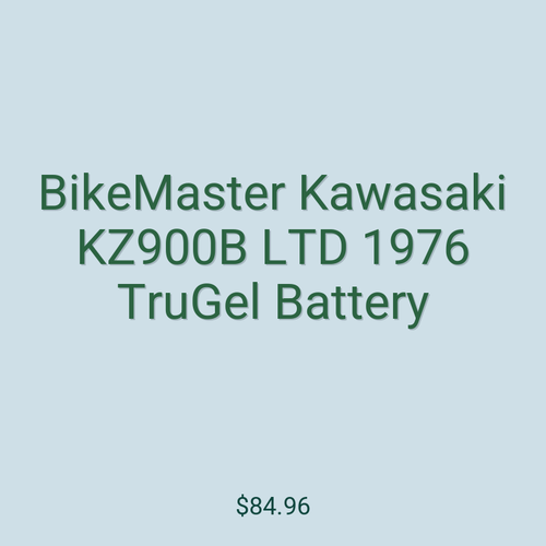 BikeMaster Kawasaki KZ900B LTD 1976 TruGel Battery