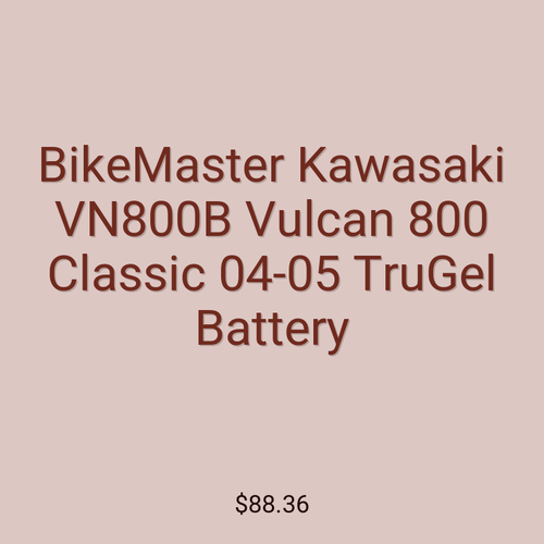 BikeMaster Kawasaki VN800B Vulcan 800 Classic 04-05 TruGel Battery