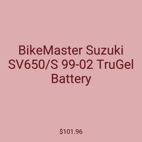 BikeMaster Suzuki SV650/S 99-02 TruGel Battery