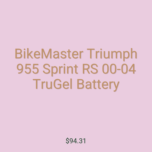 BikeMaster Triumph 955 Sprint RS 00-04 TruGel Battery