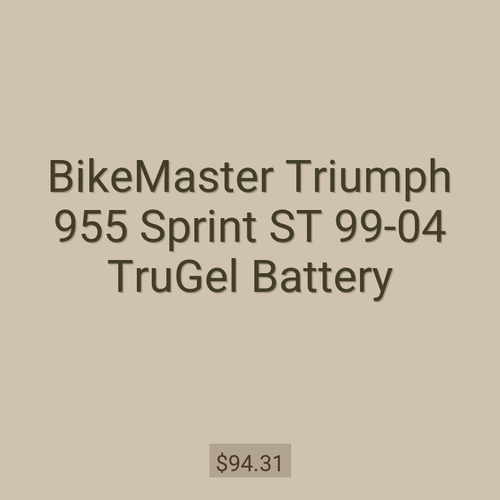 BikeMaster Triumph 955 Sprint ST 99-04 TruGel Battery